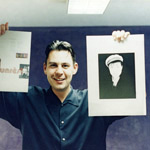 Chris Bigg v23 holding Cath Carroll photograph by Robert Mapplethorpe