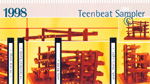 1998 Teen-Beat Sampler CD album business card-size advertisement front
