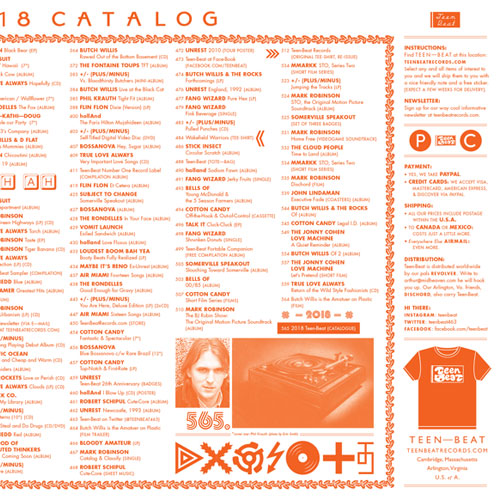 2018 Teen-Beat catalogue