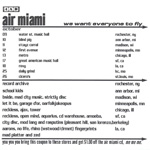 AIR MIAMI Me. Me. Me. album compact disc promotional card USA