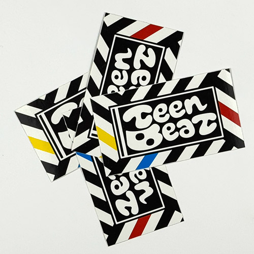 Teen Beat logo vinyl sticker