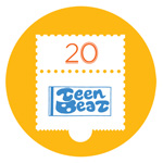 Teen-Beat 20th Anniversary Commemorative pin No.1