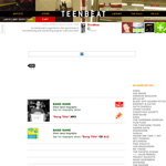 Teen-Beat World Wide Website first redesign
