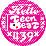 Teen-Beat Hello Welcome Teenbeat badge magenta