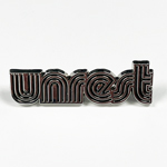 Unrest Metallic Enamel Pin, front